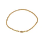 BRACCIALE ORO GIALLO TRECCIA TUBOLARE