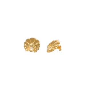 ORECCHINI ORO GIALLO CON ZIRCONI FIORE