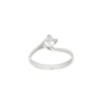 ANELLO ORO BIANCO CON ZIRC BIANCO