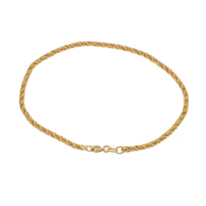 BRACCIALE ORO GIALLO TORCION SATINATO