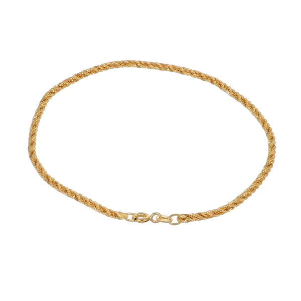 BRACCIALE ORO GIALLO TORCION SATINATO