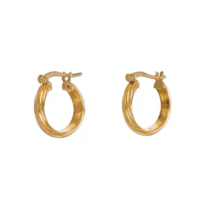 ORECCHINI ORO GIALLO CERCHIETTI