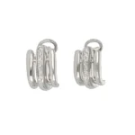 ORECCHINI ORO BIANCO CON ZIRC B