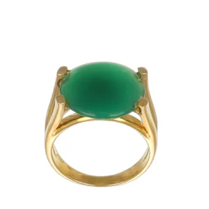 ANELLO ORO GIALLO CON PIETRA