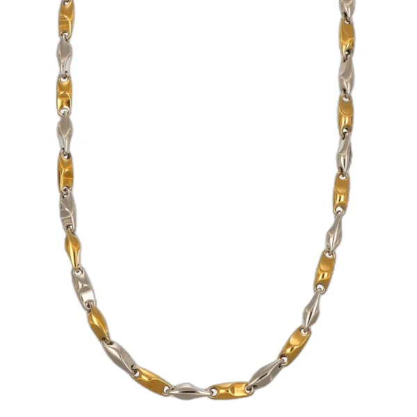 COLLANA DUE ORI SEMI MASTRELLO