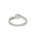 ANELLO ORO BIANCO SOLITARIO CON DIAMANTE KT 0.05 GVS1