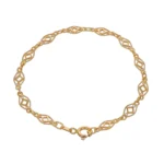 BRACCIALE ORO GIALLO LUC SAT ROMBI