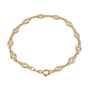 BRACCIALE ORO GIALLO LUC SAT ROMBI