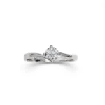 ANELLO ORO BIANCO CON DIAM MAGIC  DONNA ORO KT 0.15 TOT.  GVS1