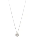 COLLANA ORO BIANCO FIOCCO DI NEVE CON DIAMANTI SALVINI KT 0.16 F/G VS COMPLETO DI CERTIFICATO DI GARANZIA IGI