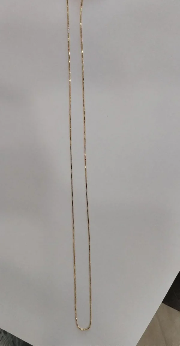 Collana oro giallo quadratina