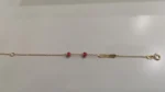 BRACCIALE ORO GIALLO CON TARGHETTA CUORICINI SMALTATI