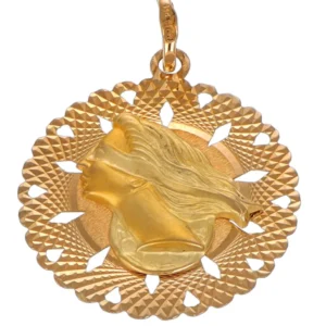 CIONDOLO ORO GIALLO DEA BENDATA