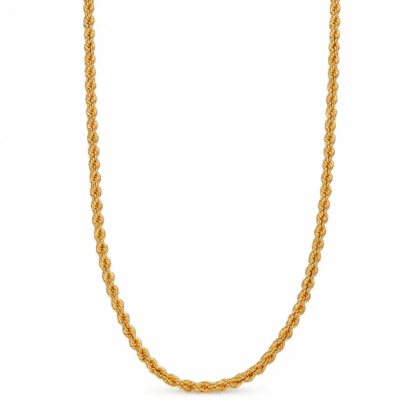 COLLANA ORO GIALLO TORCION SOTTILE