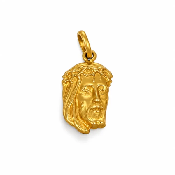 CIONDOLO ORO GIALLO VOLTO DI GESU