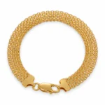 BRACCIALE ORO GIALLO SEMIRIGIDO RETE