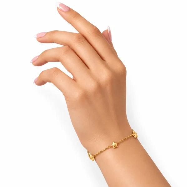 BRACCIALE ORO GIALLO STELLINE
