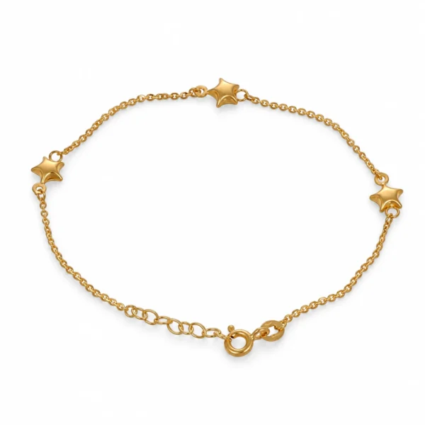 BRACCIALE ORO GIALLO STELLINE