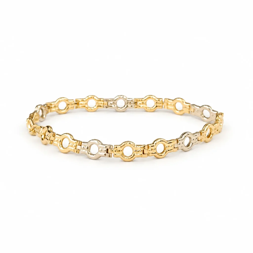 Bracciale semirigido in due ori 18 kt, vista principale