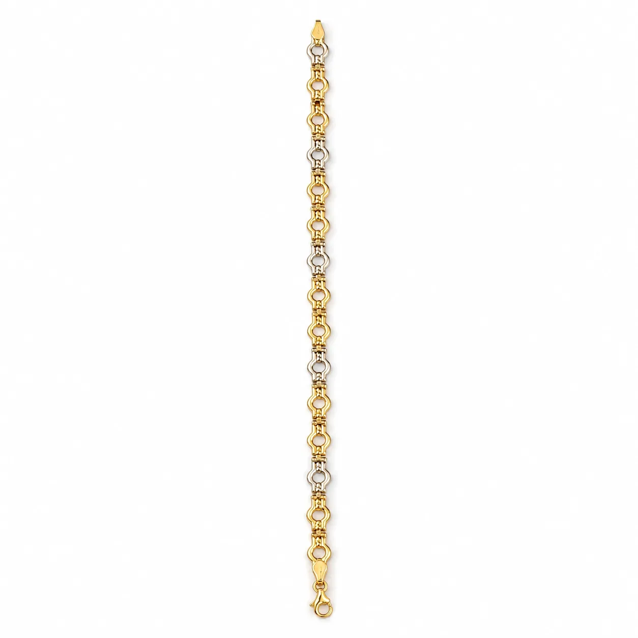 Bracciale semirigido in due ori 18 kt, terza vista