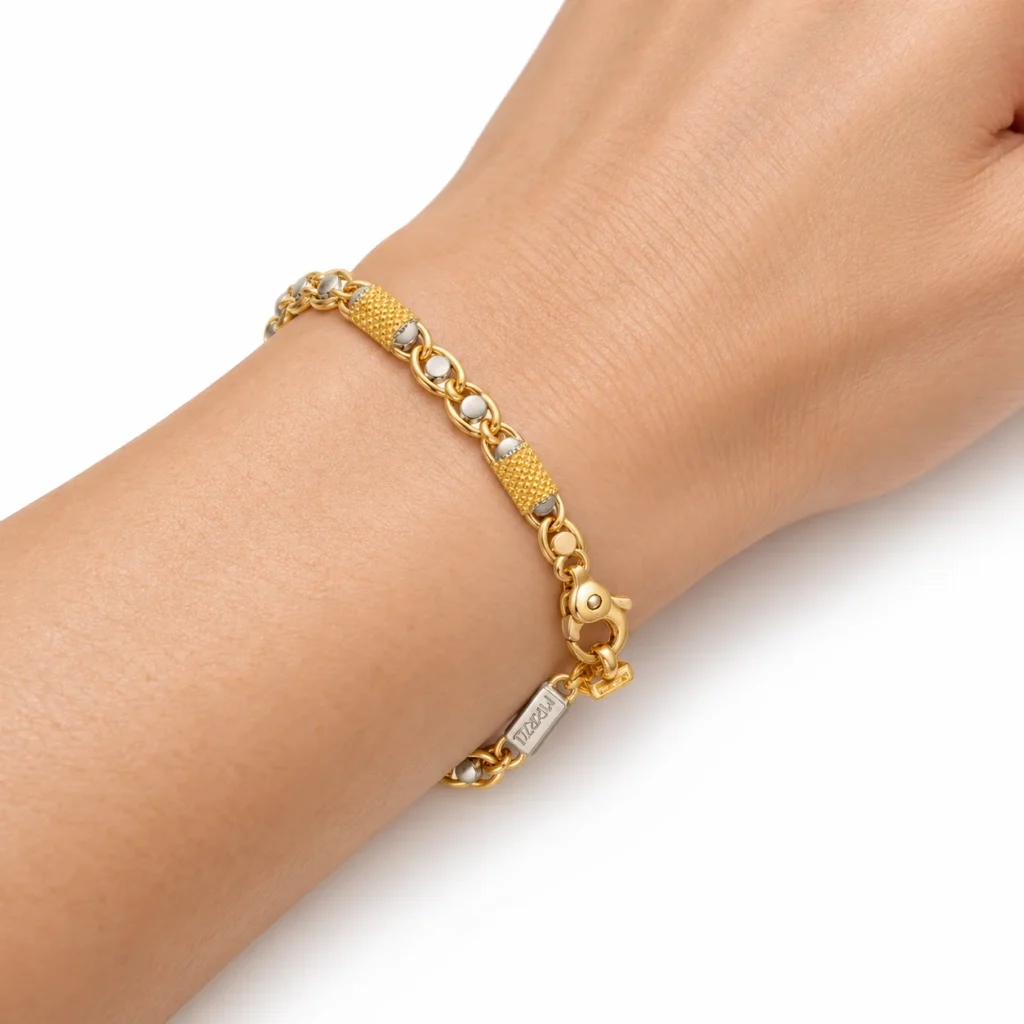 bracciale due ori con fascette