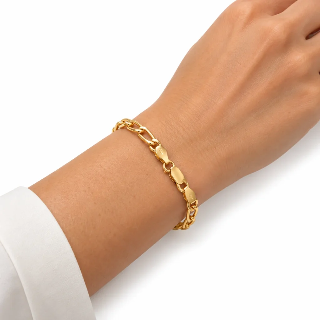 bracciale 1+1 oro giallo 18 kt