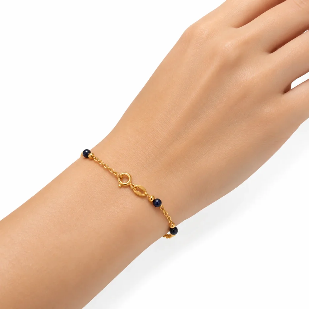 bracciale oro giallo cuore centrale