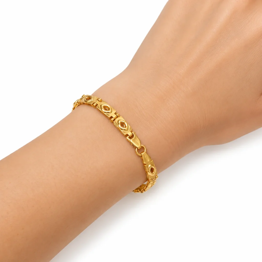 bracciale semirigido fascette oro giallo