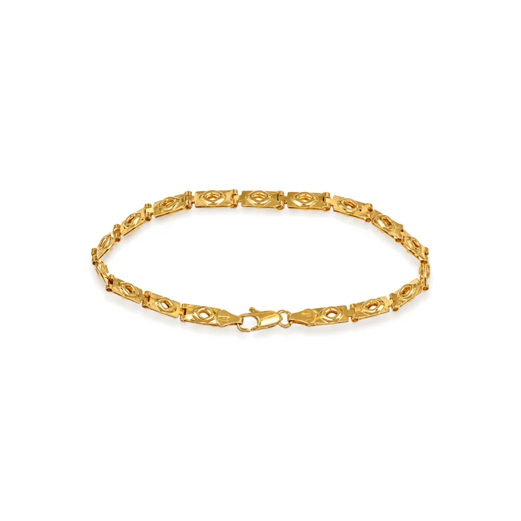 Bracciale oro giallo donna fascette semirigido, oro 18 kt, lunghezza 20,3 cm