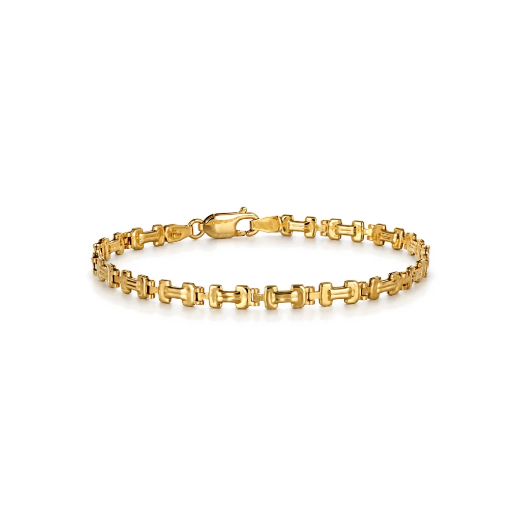 Bracciale oro giallo fascette semirigide