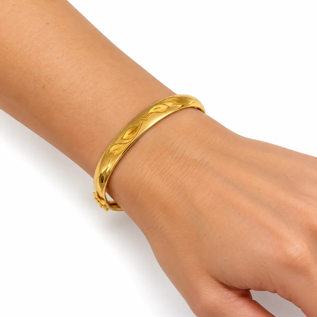 bracciale rigido oro giallo 18 kt