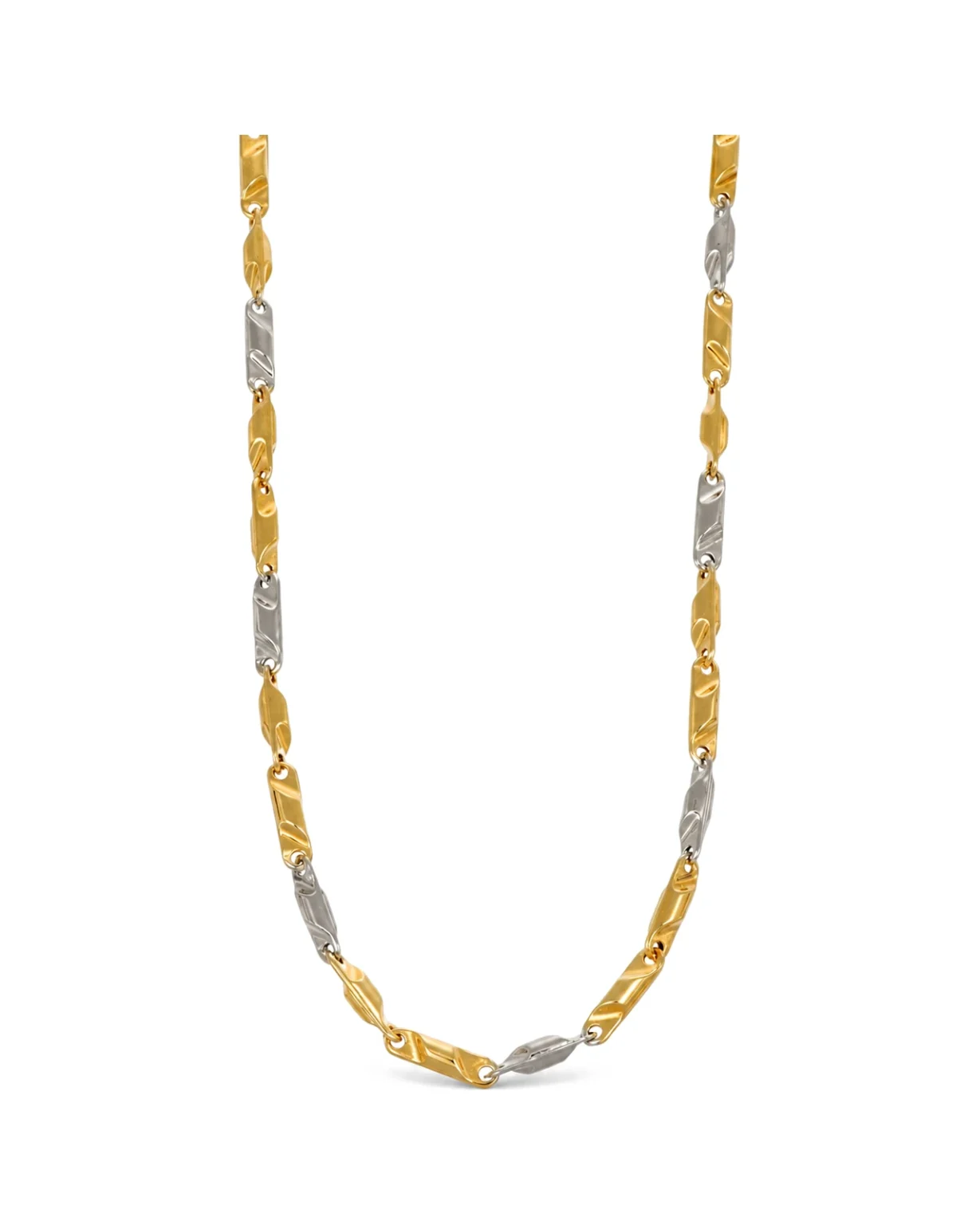 Collana due ori euro 90, oro 18 kt, lunghezza 50 cm