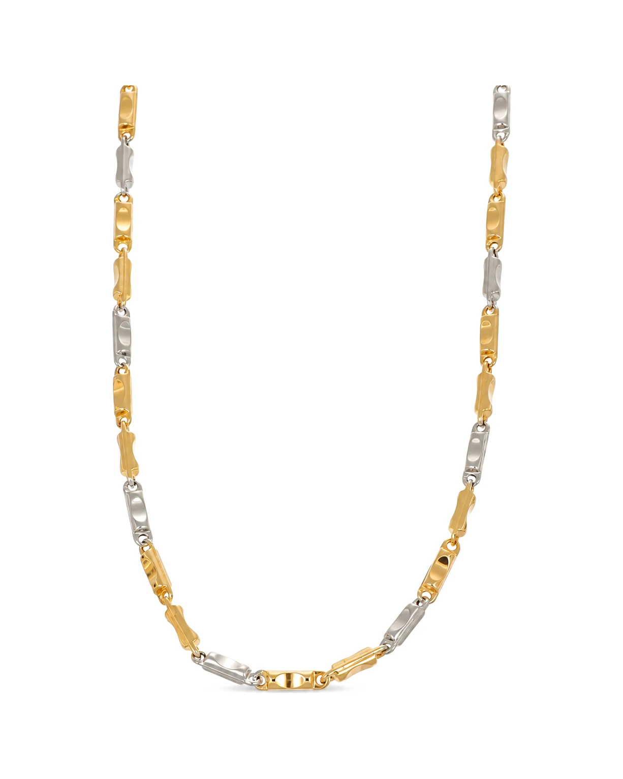 Collana due ori euro 90, oro 18 kt, lunghezza 50,5 cm