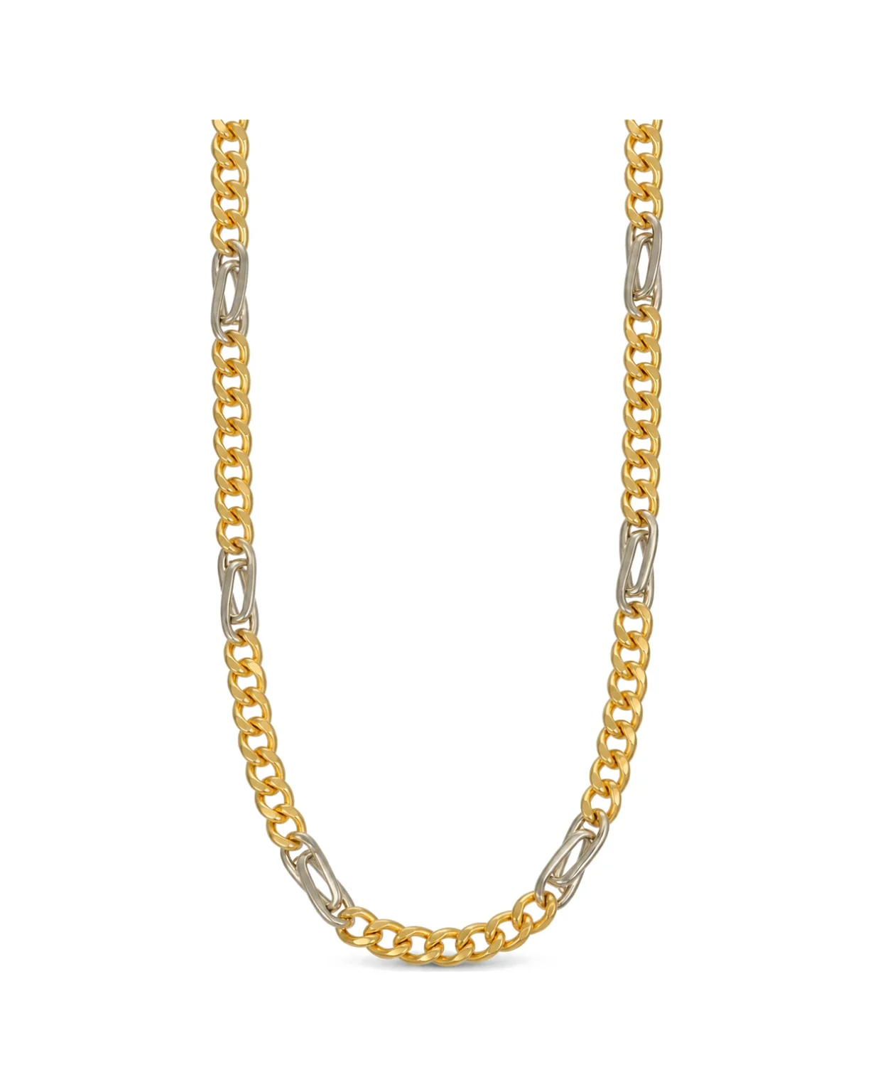 Collana due ori, oro 18 kt, lunghezza 60,5 cm