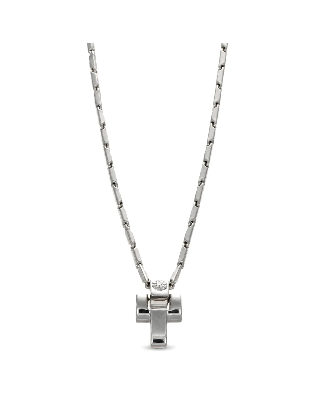 Collana oro bianco Chimento con croce con diamante Chimento, oro 18 kt, lunghezza 50,5 cm