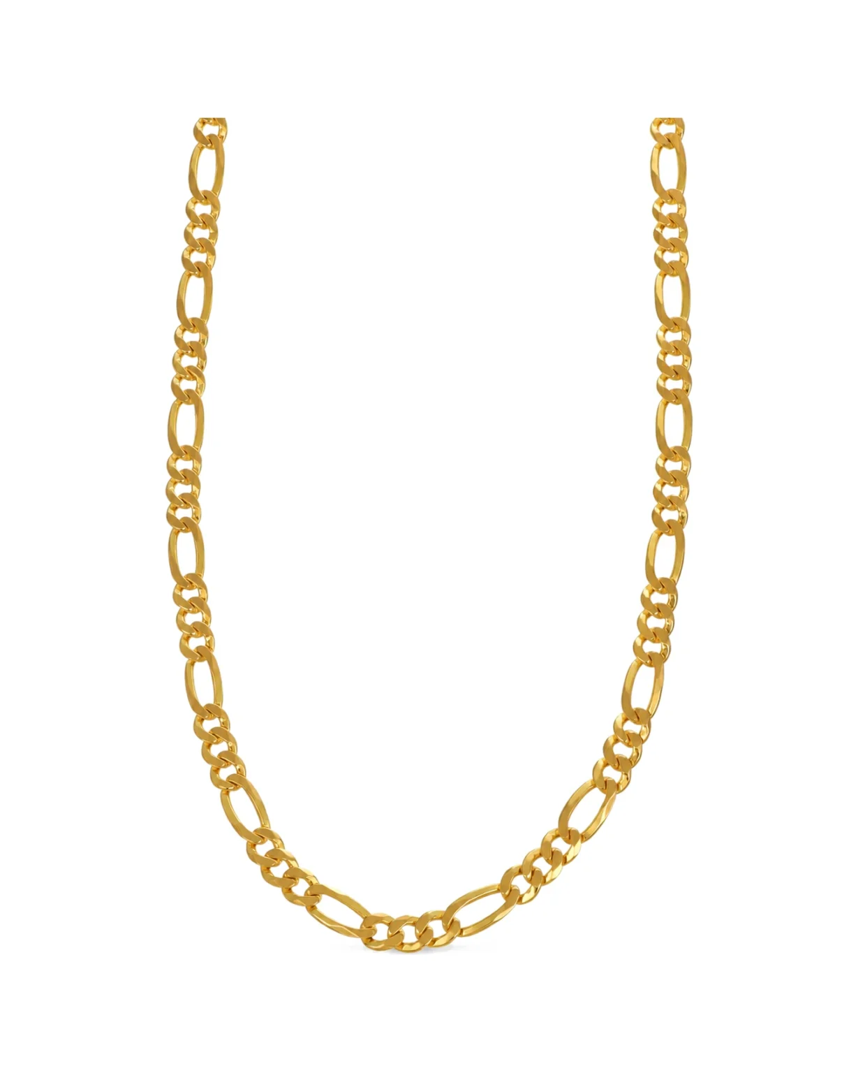 Collana oro giallo 3+1, oro 18 kt, lunghezza 50,5 cm