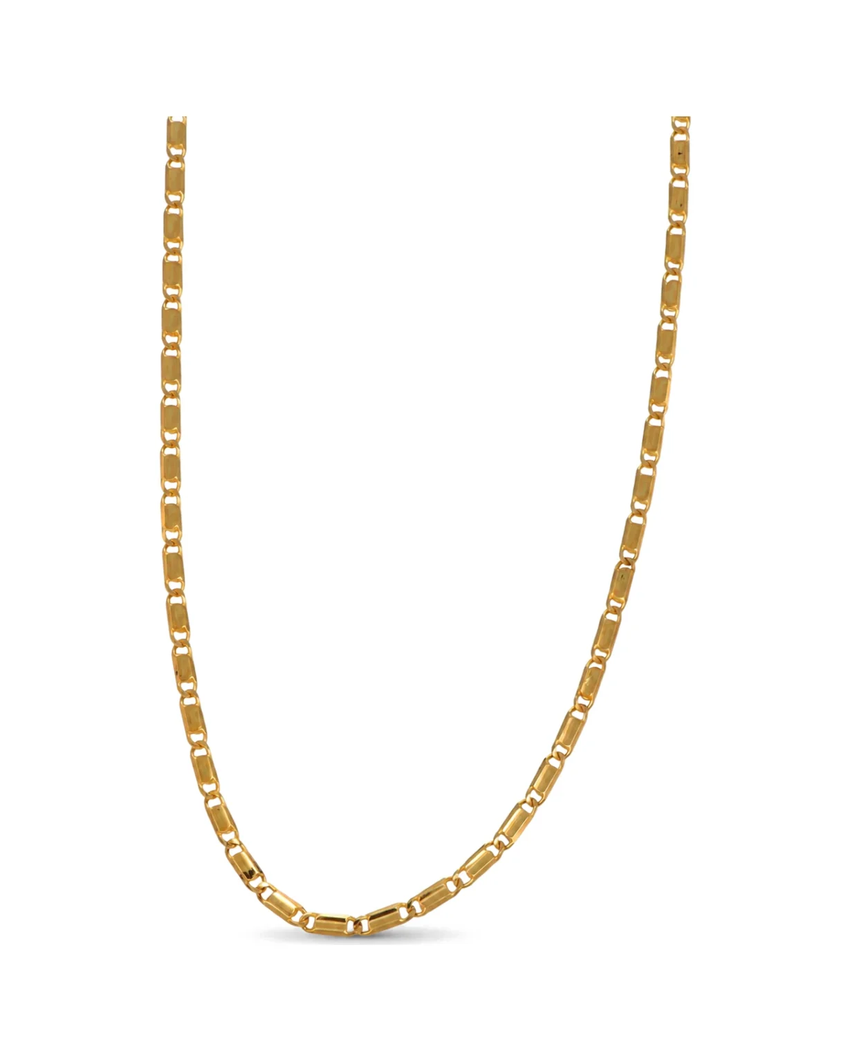 Collana oro giallo fascettine, oro 18 kt, lunghezza 59,5 cm