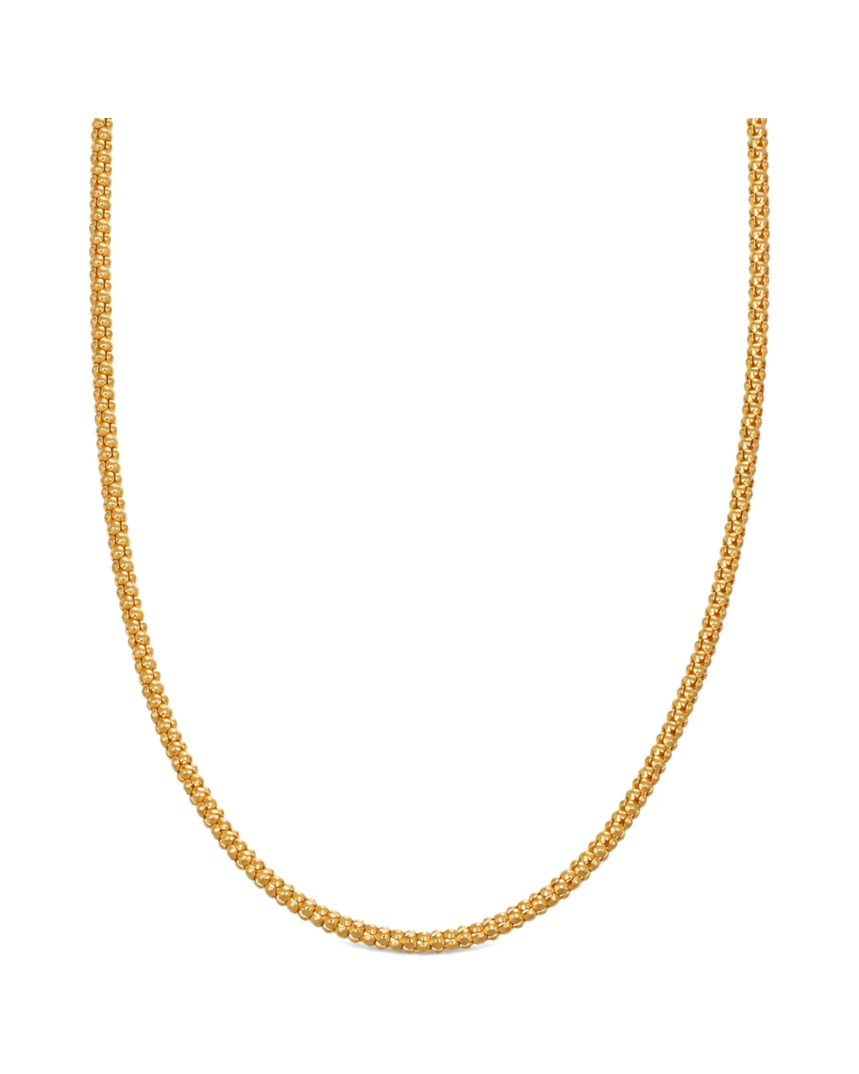 Collana oro giallo fune, oro 18 kt, lunghezza 50 cm