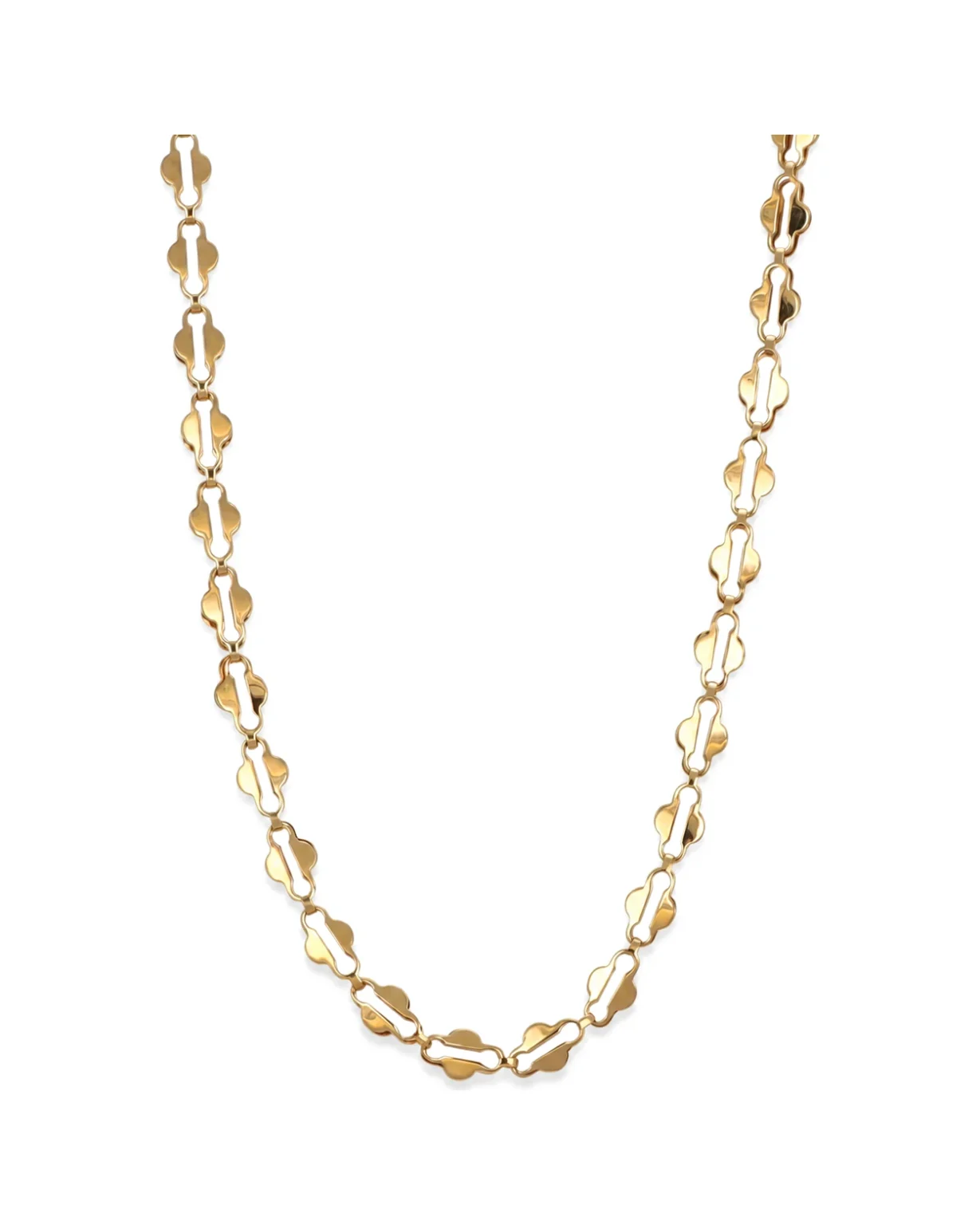 Collana oro giallo, oro 18 kt, lunghezza 46,5 cm