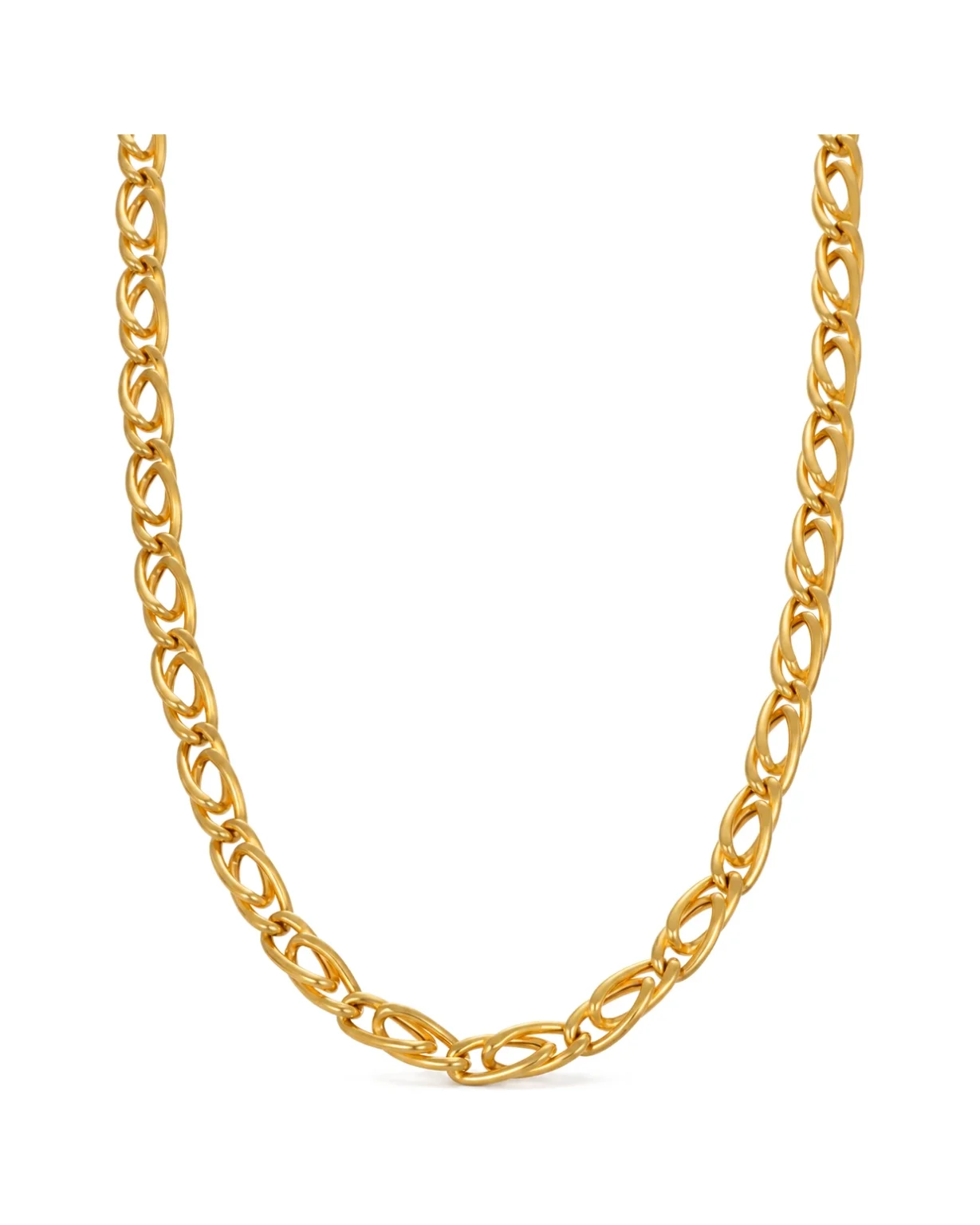 Collana oro giallo, oro 18 kt, lunghezza 60,5 cm