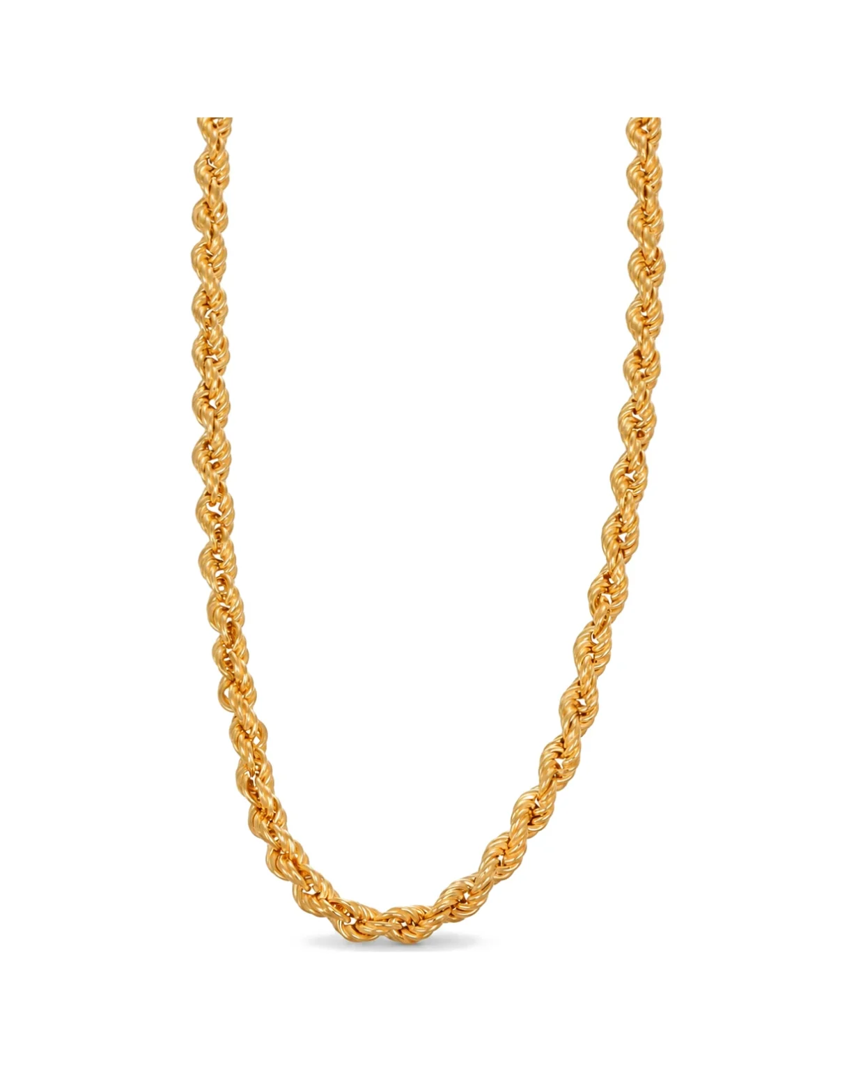 Collana oro giallo torcion, oro 18 kt, lunghezza 45,5 cm