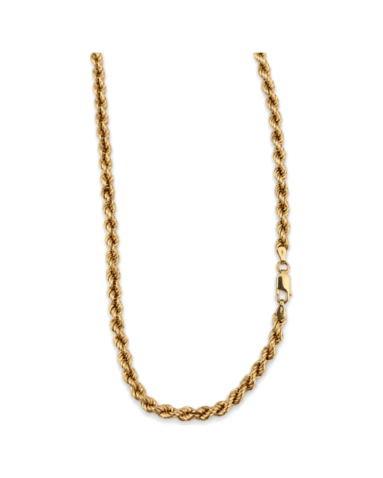 Collana oro giallo torcion, oro 18 kt