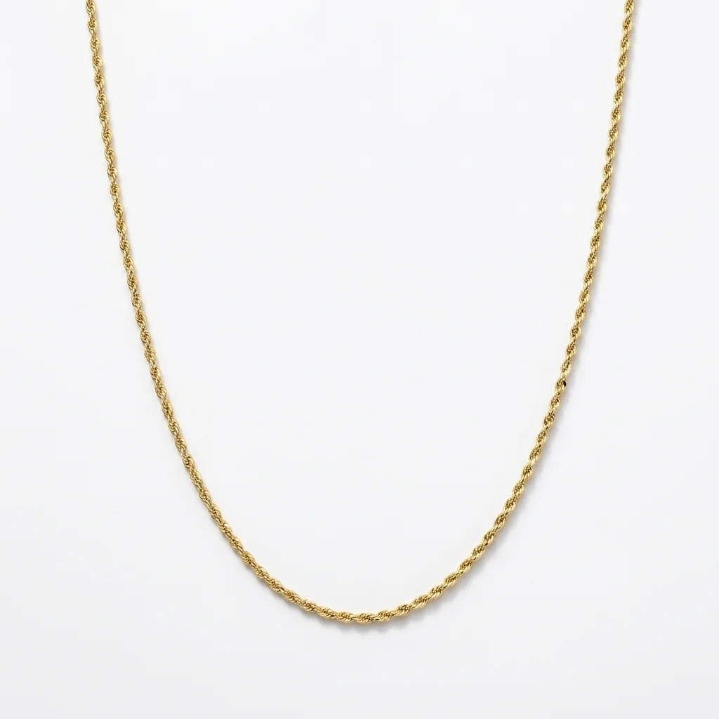 Collana oro giallo torcion lunga, oro 18 kt