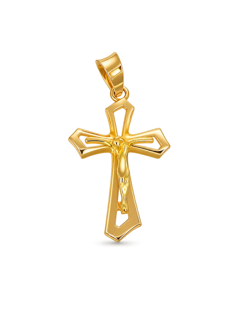 Ciondolo da uomo in oro giallo