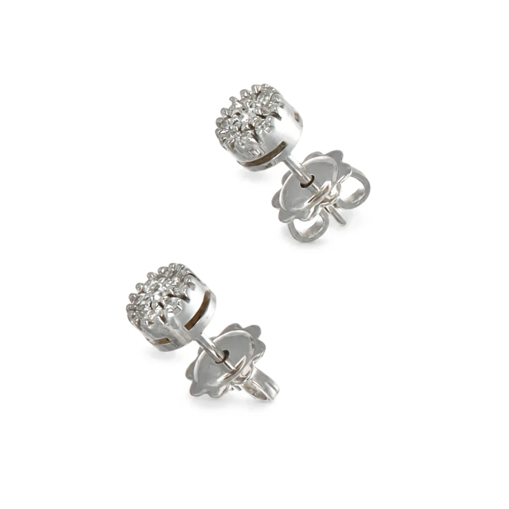 Orecchini oro bianco con diamanti Magic KT 0.01X18 G VS1, oro 18 kt