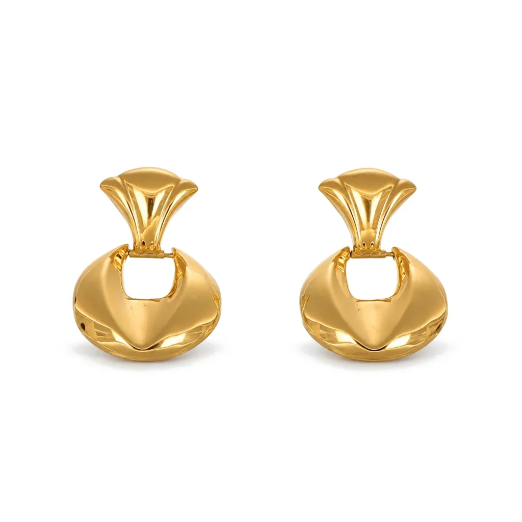 Orecchini oro giallo, oro 18 kt